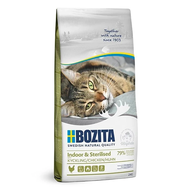 Bozita Adult İndoor Tavuklu Kısırlaştırılmış Yetişkin Kedi Maması 2KG