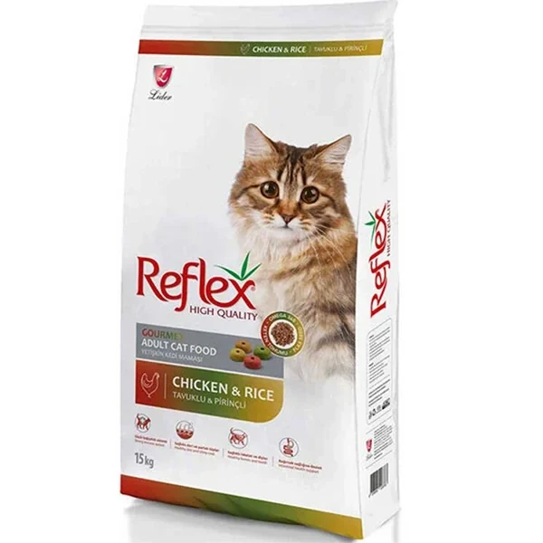 Reflex Adult Renkli Taneli Tavuklu Yetişkin Kedi Maması 15KG