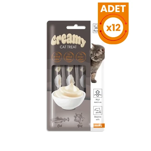 M-Pets Creamy Morina Balıklı ve Sığır Etli Sıvı Kedi Ödülü