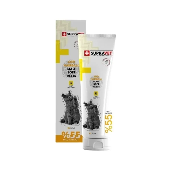 Supravet Anti Hairball Tüy Yumağı Önleyici Kedi Malt Macunu